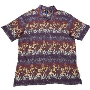 Vintage Van Heusen Hawaiian Shirt Men 2XL Tropical Resort Floral AOP Golf Canada